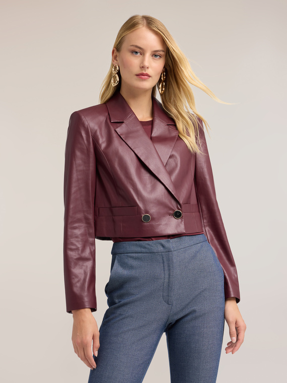 Spencer Jacket in coated fabric