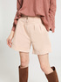 Pantalones cortos con pinzas de terciopelo image number 2