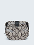 Shoulder bag with python-print fringes image number 2