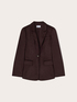 Blazer une boutonni&egrave;re &agrave; col crant&eacute; image number 4