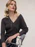 Pull col V en fil lurex image number 1