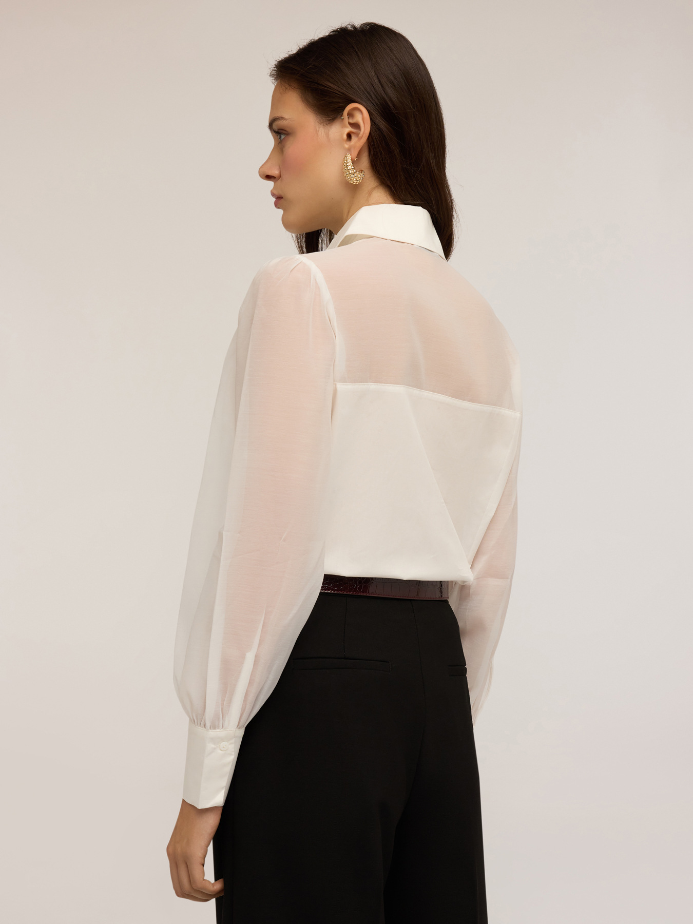 Hemd mit Organza-Einsätzen image number 1