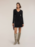 Flared dress in Milano stitch image number 1