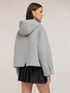 Wool-blend cloth jacket with hood image number 1