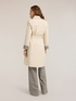 Trench ceintur&eacute; double boutonnage m&eacute;lange coton image number 1