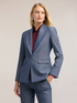Blazer aus garngef&auml;rbtem Stoff mit spitzem Revers image number 0