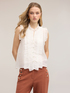 Muslin blouse with ruffles image number 0