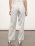 Linen-blend pinstripe palazzo trousers image number 1