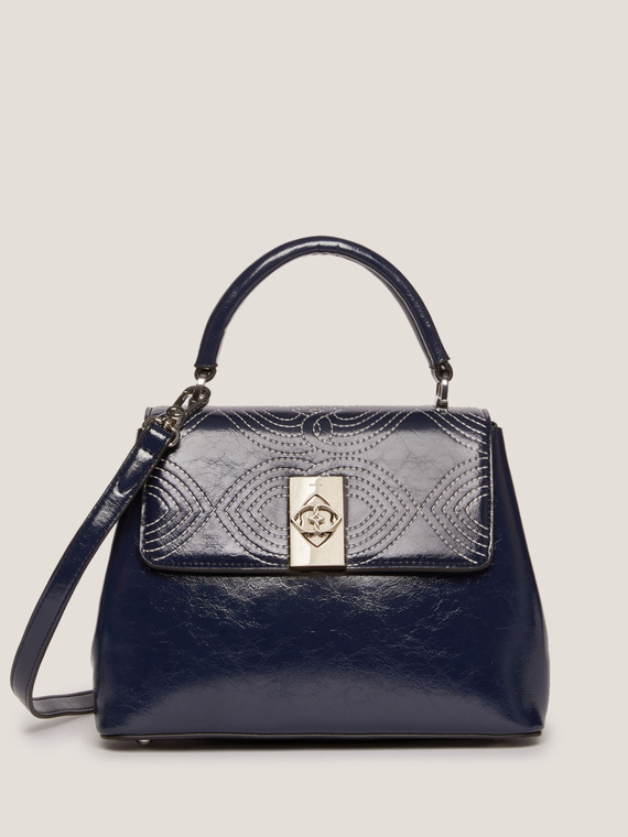 Just Bag in similpelle con ricamo Doble Love