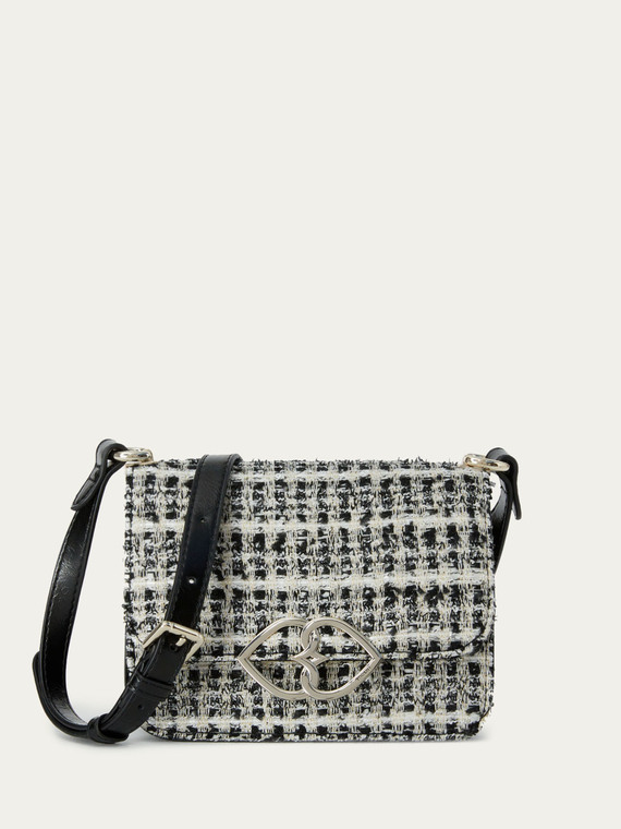 Daily bag Double Love in tweed misto lurex