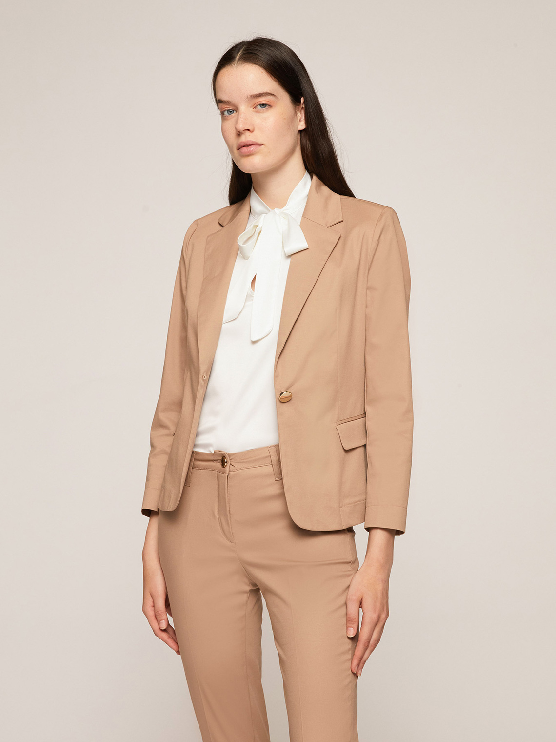 Solid colour unlined blazer - Motivi.com - PL