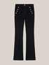 Flared jeans with button feature image number 3
