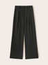 Palazzo pants in yarn-dyed fabric image number 3