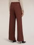 Pantaloni palazzo a vita alta con piega stirata image number 1