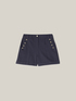 Cotton shorts with button feature image number 3