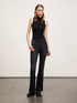 Two-tone knit tank top image number 3