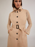 Single-breasted trench coat in technical fabric image number 3
