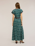 Langes Kleid aus Satin mit Kaschmir-Muster image number 1