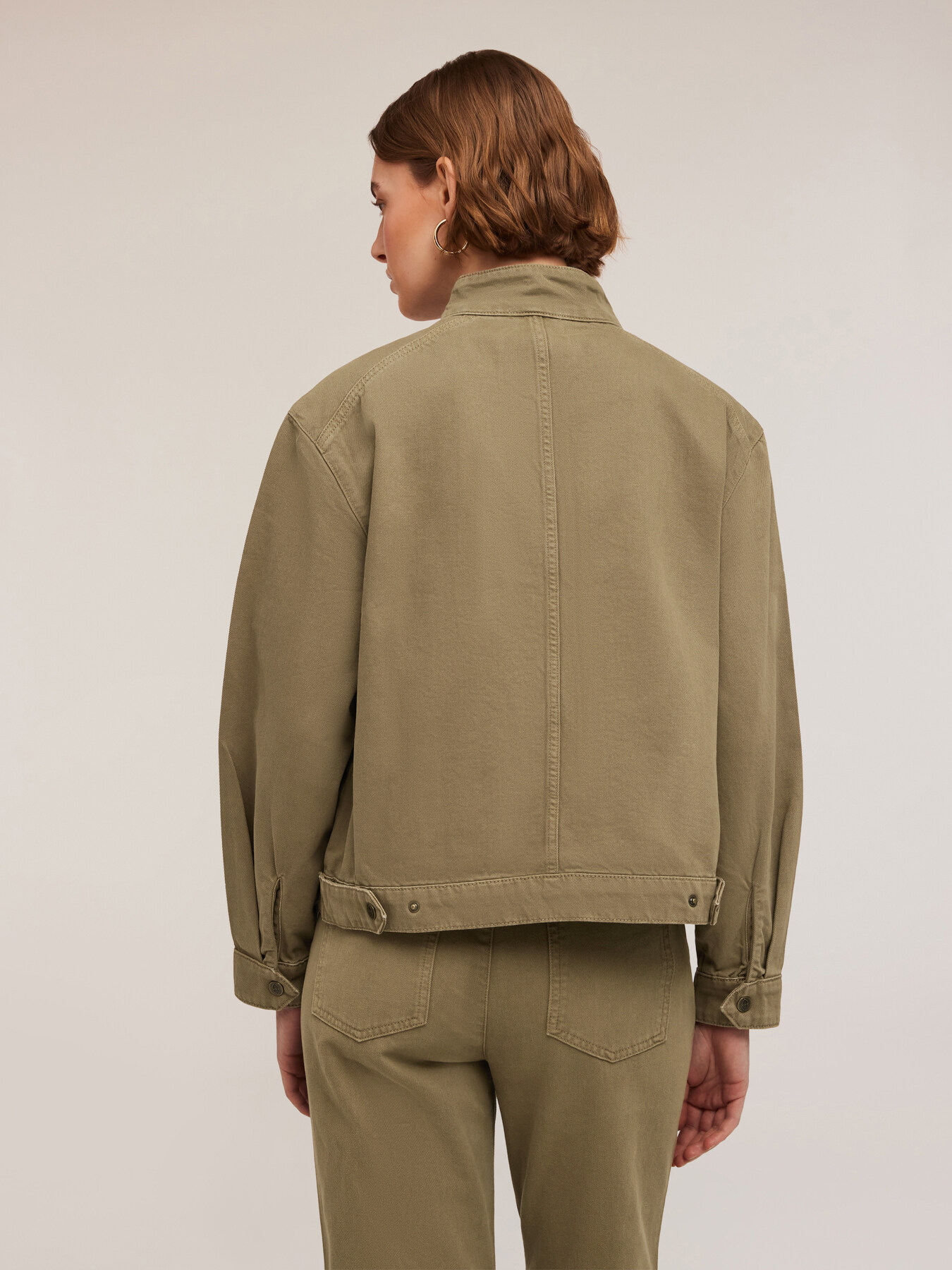 Jacket with embroidered patch image number 1