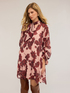 Floral dress in cr&ecirc;pe fabric image number 3