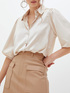 Oversized satin shirt image number 0