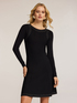Rochie midi evazată din tricot cu aplicații image number 2