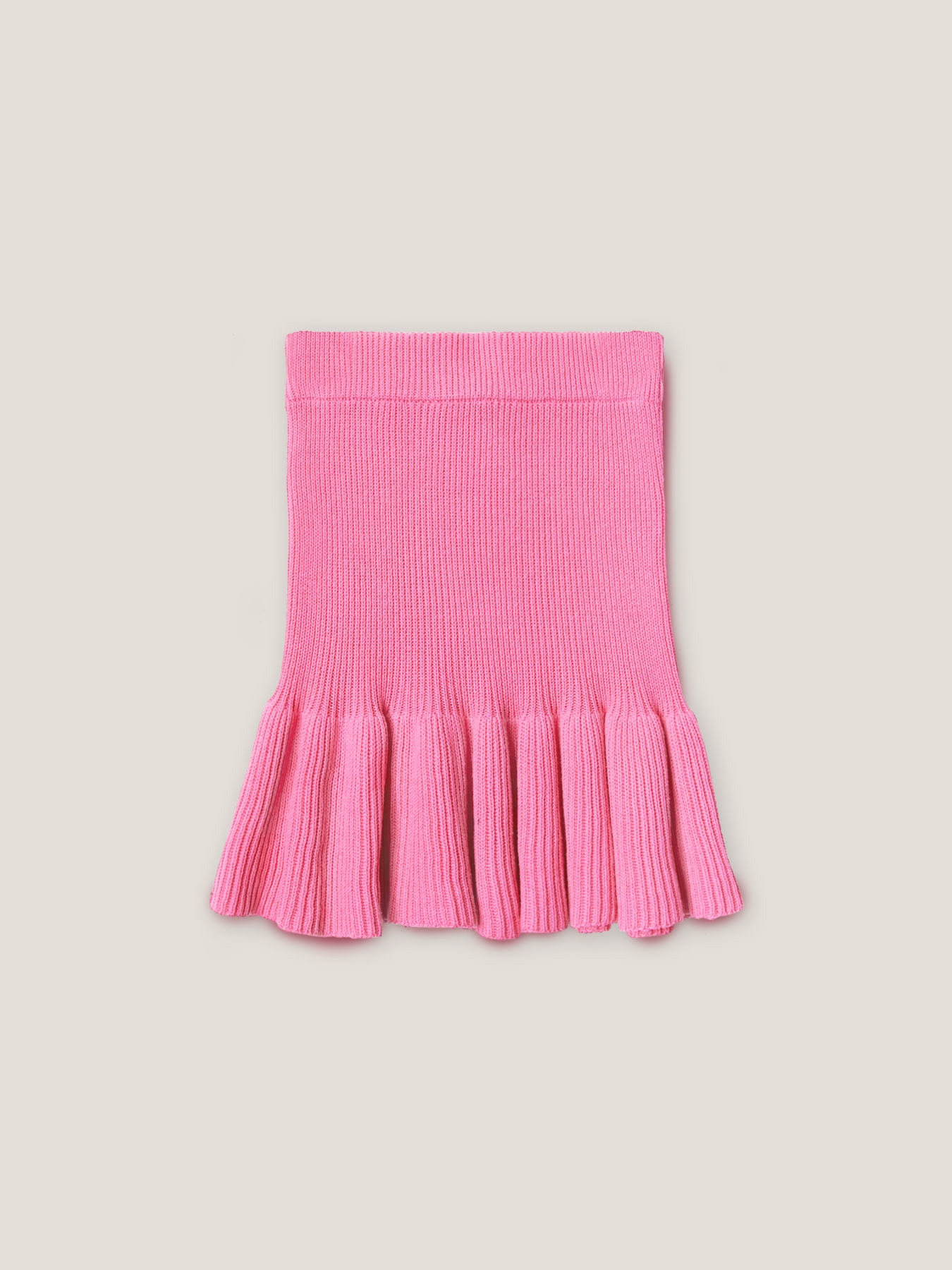 Jupe courte avec volant en crochet image number 4