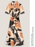 Chemisier dress with ethnic print image number 4