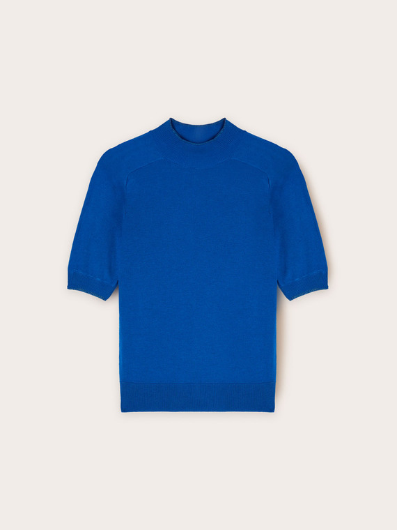 Turtleneck sweater in silk blend