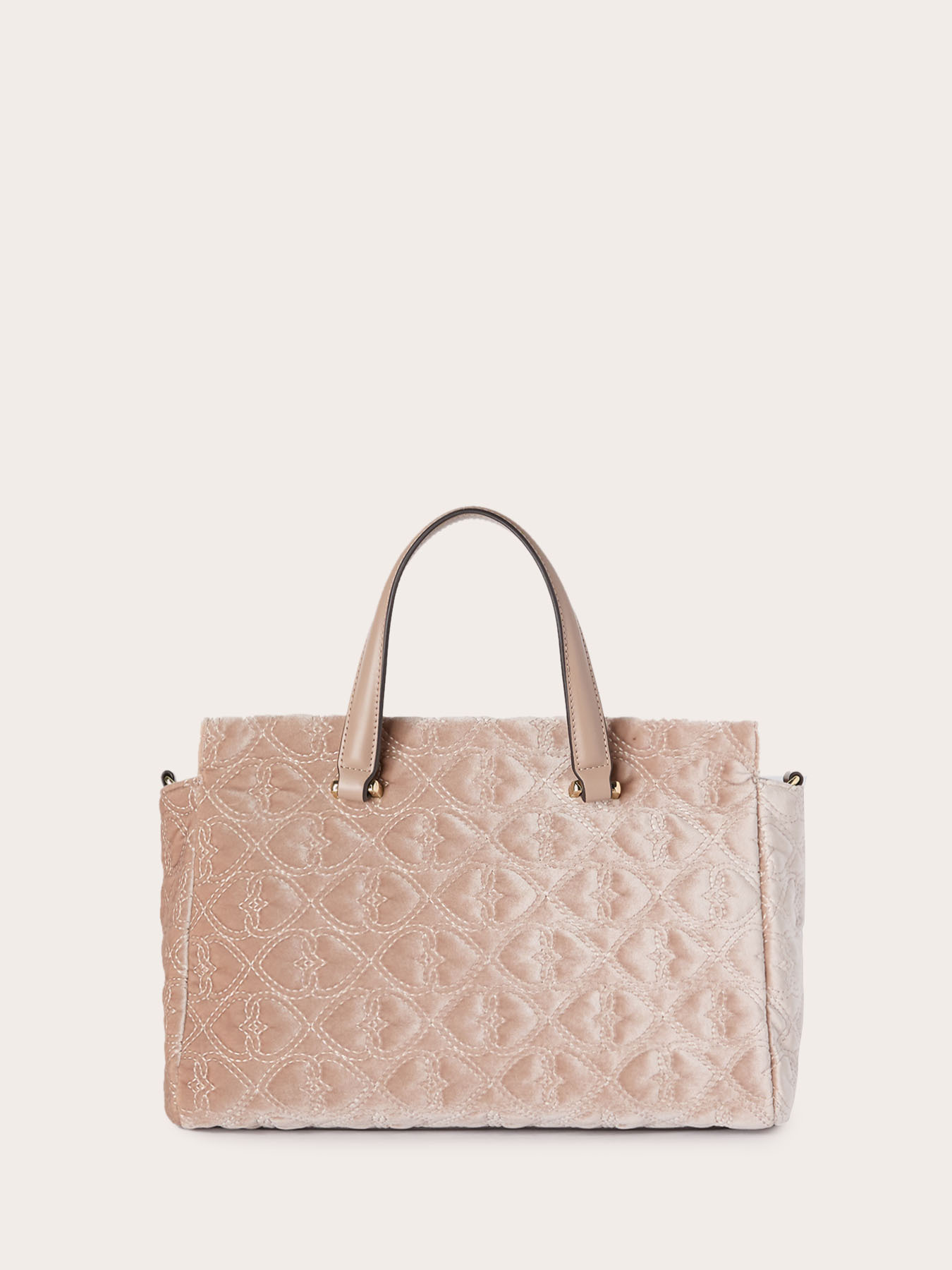 Geantă shopper matlasată cu broderii image number 2