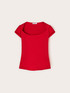 Tricou cu decolteu barcă image number 4