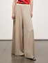 Lurex jersey pleated trousers image number 0