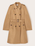 Doppelreihiger Trenchcoat mit G&uuml;rtel aus Baumwollmischung image number 4