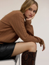 Pullover a trecce in lana image number 3