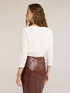 Two-tone T-shirt with three-quarter sleeves image number 1