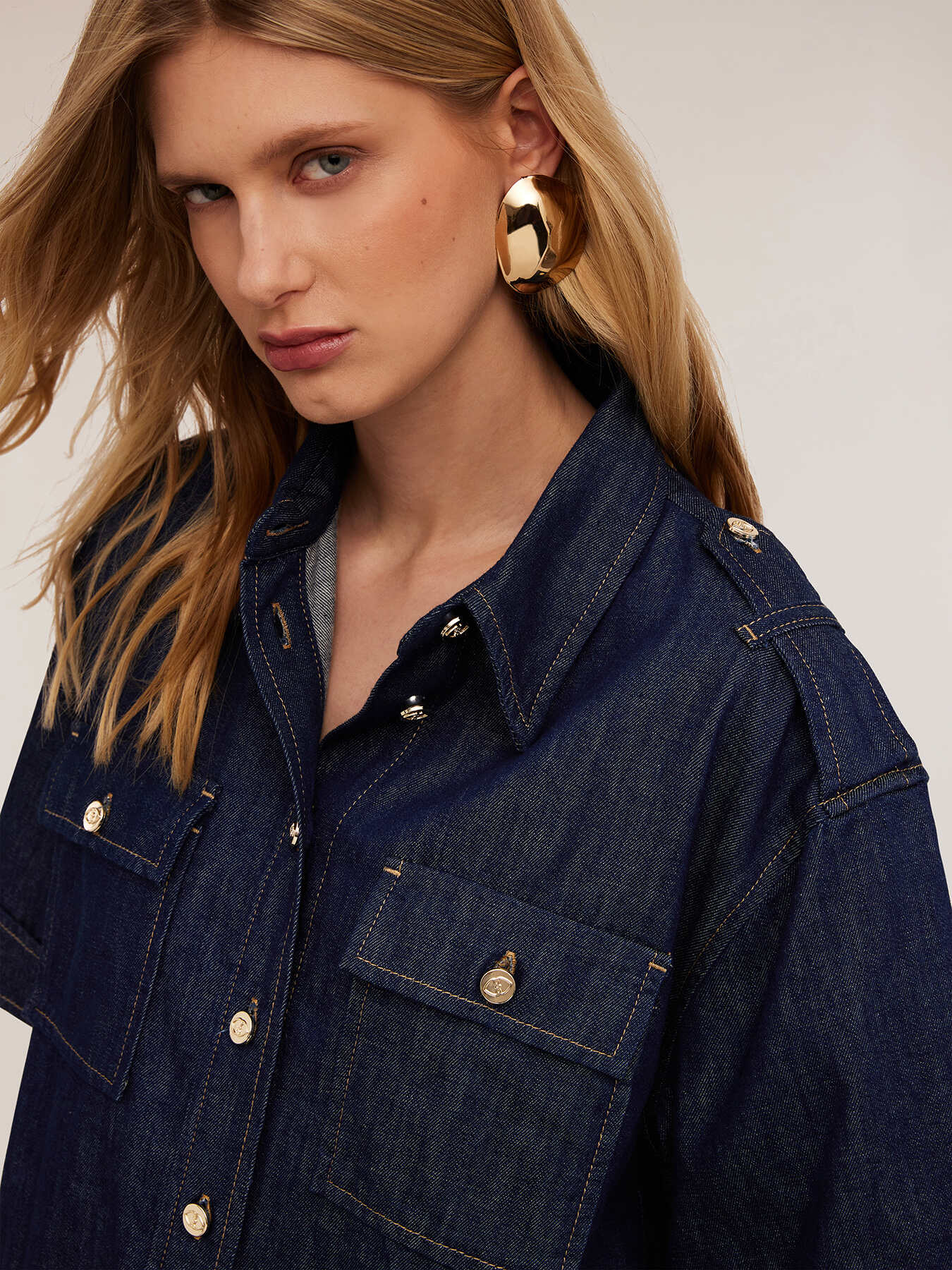 Boxy-Jeanshemd image number 2