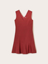 Flare dress with V-neck image number 4