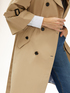 Double-breasted trench coat with loose sleeves image number 7