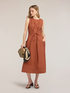 Kleid mit Kordelzug aus Popeline image number 2