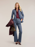 Yarn-dyed fabric blazer with peak lapels image number 2