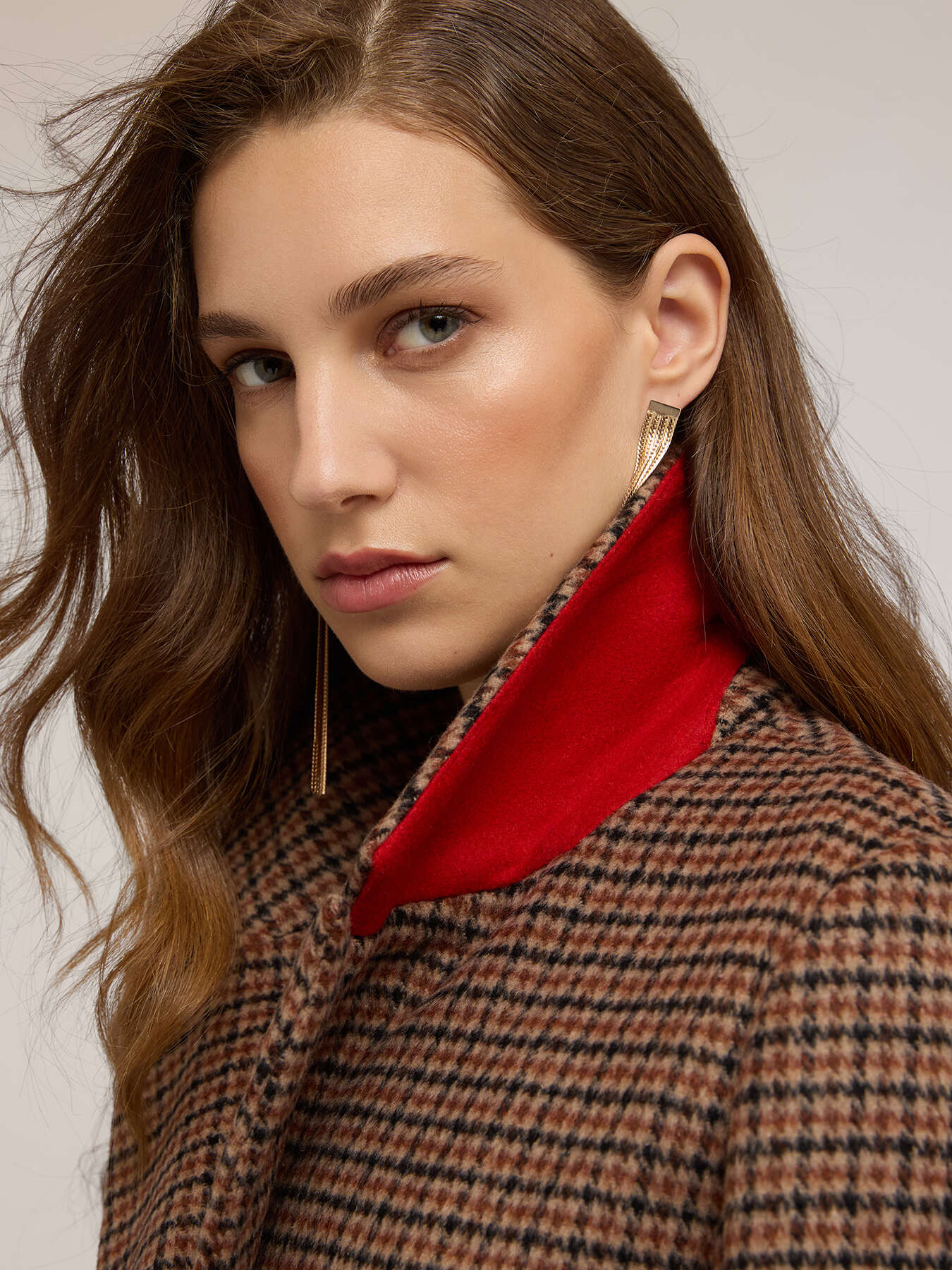 Manteau slim &agrave; motif &agrave; carreaux image number 3