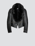 Jacket with fur-effect collar image number 3