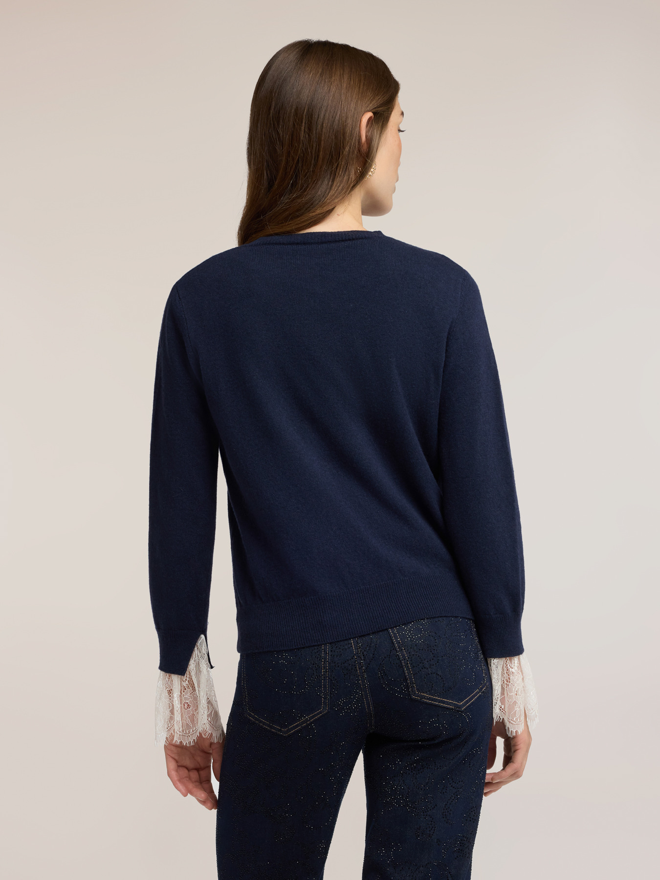 Chaqueta de punto mezcla de cashmere image number 1