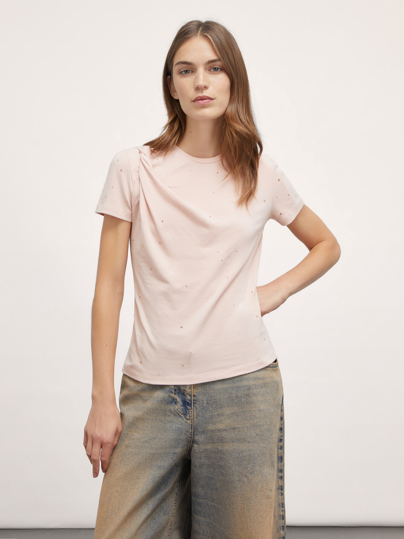 Full rhinestones T-shirt image number 0