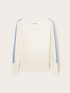 Oversized sweater with openwork inserts on the sleeves image number 4