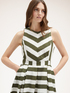 Striped midi dress image number 2