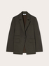 Single-breasted blazer in milano stitch image number 4