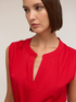 A-line poplin dress with bow image number 3