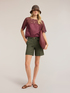 Cotton blouse with macram&eacute; insert image number 2