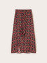 Printed georgette maxi skirt image number 4